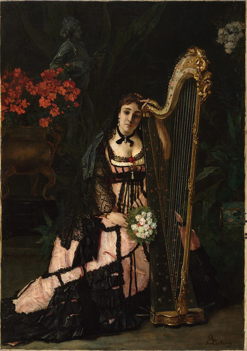 Alfred Émile Stevens - La musicista, Museo Fogg, Università di Harvard